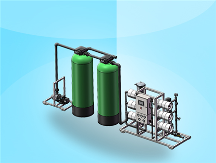 3噸/時(shí)反滲透設(shè)備，廣西純水處理，廣西水處理廠家